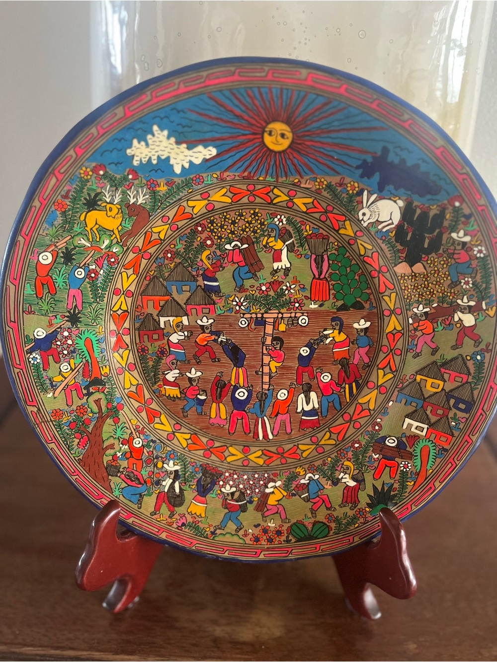 Mexico festive images old decorative plate - Picture 2 of 12
